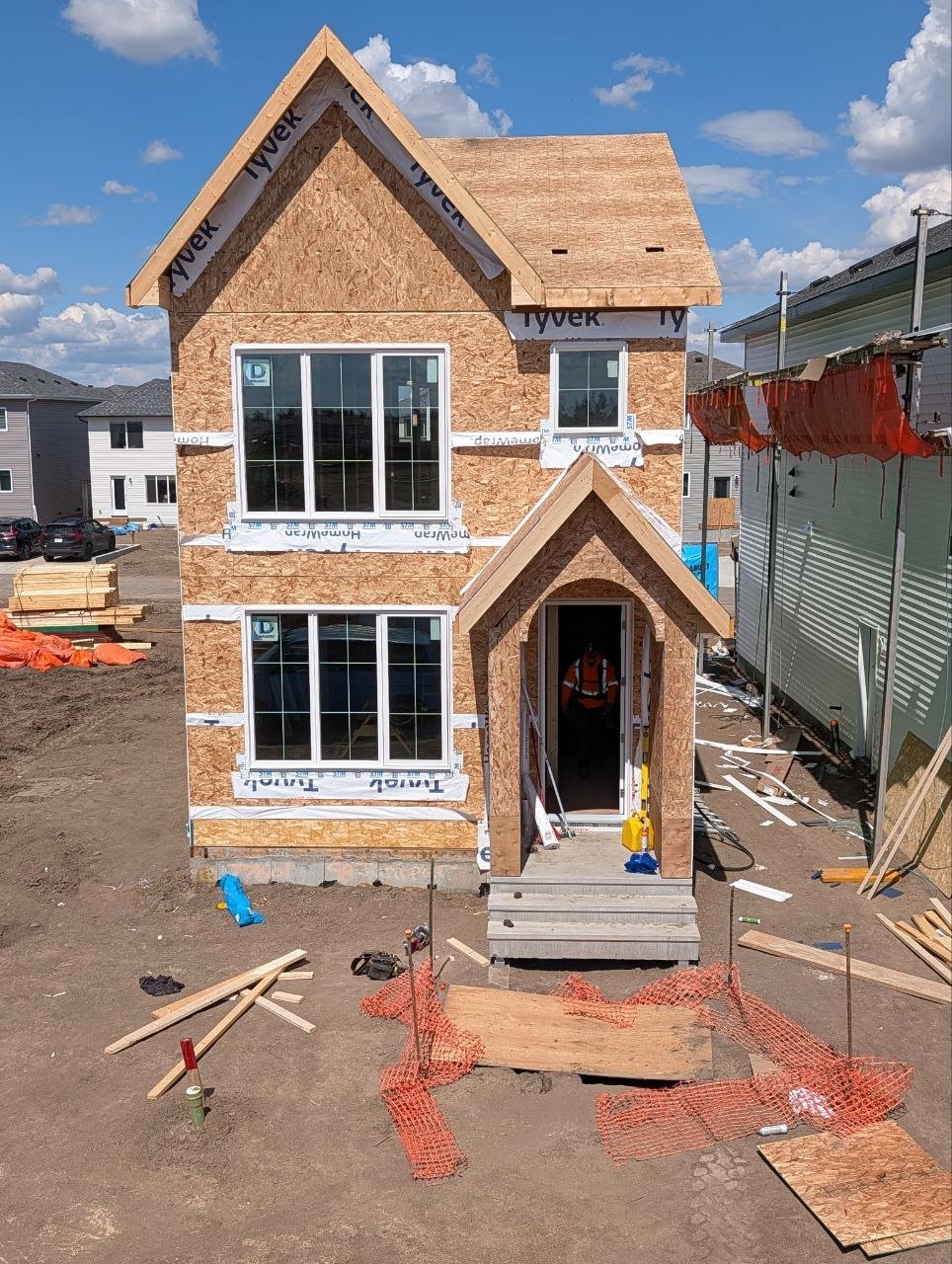 Frontier Framing residential construction in progress